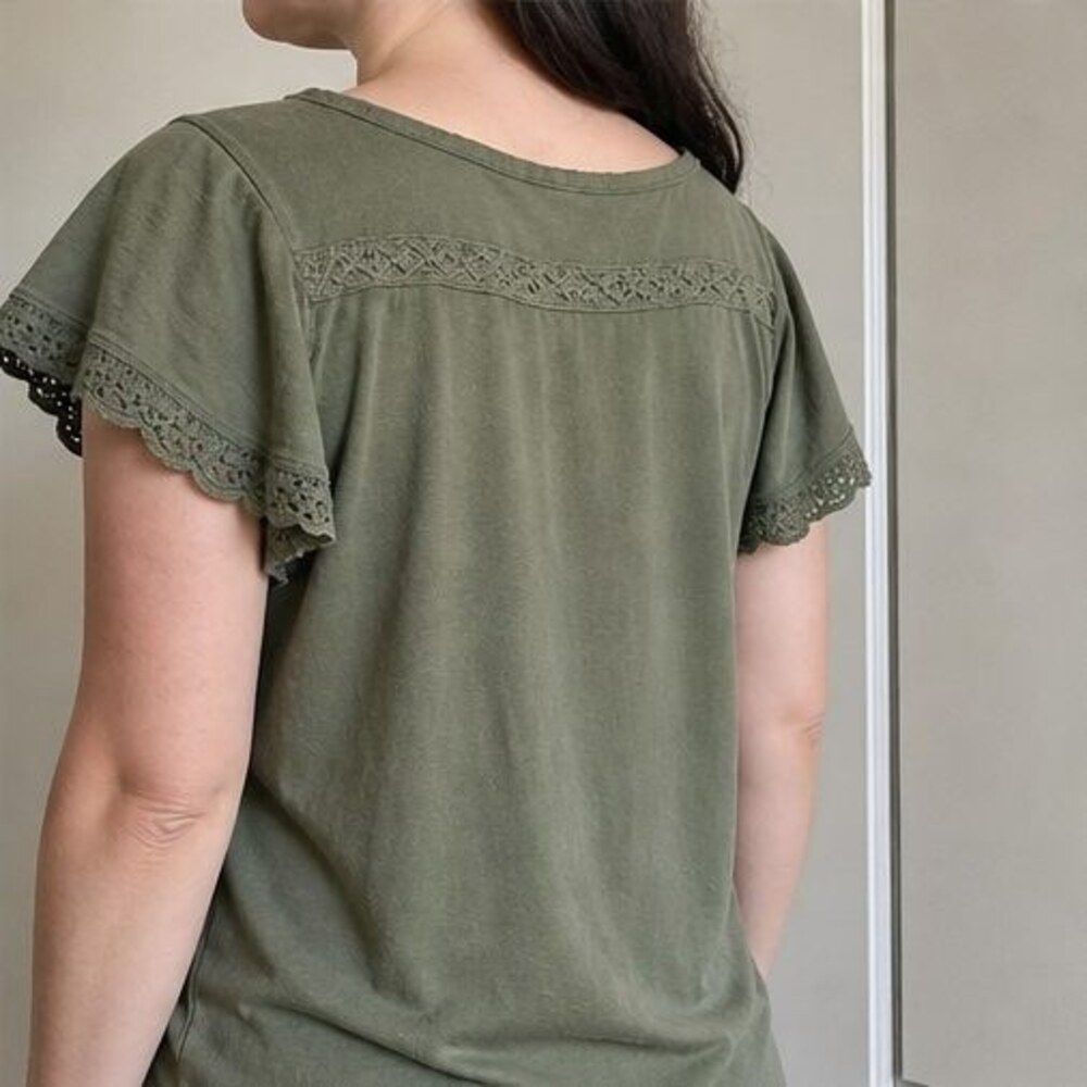 Olive Button Blouse - Picture 3 of 6